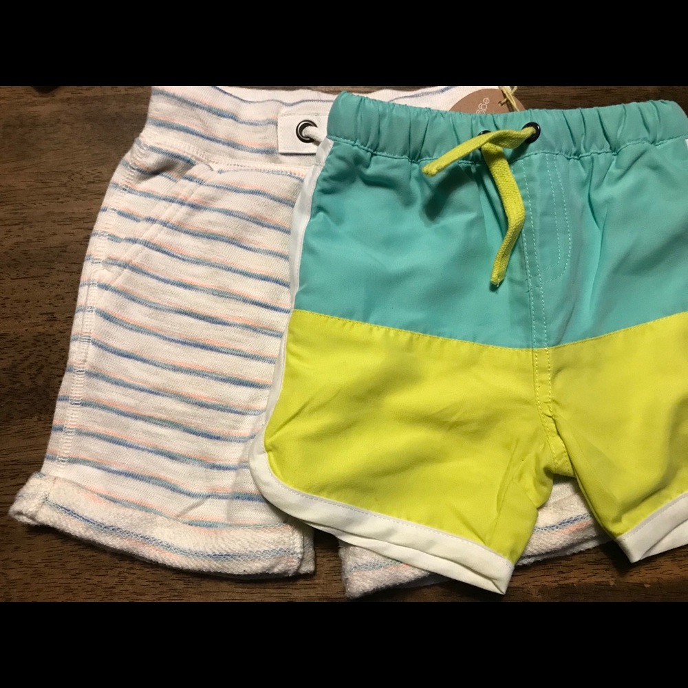 2- Pair Boys 12M Shorts